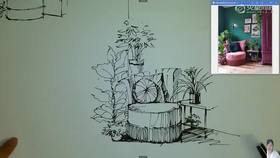 05彩色铅笔家具组合表现2