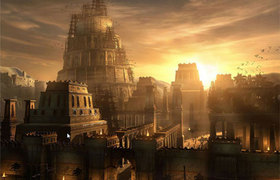 3ds Max建模-夕阳下的城堡