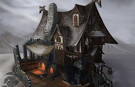 Maya&Arnold小木屋场景制作