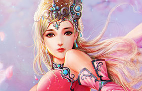 唯美古风仙侠妹子全流程绘制