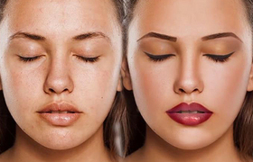 普通女孩变模特妆容