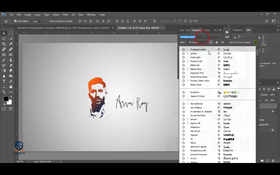 Ps--人像Logo设计