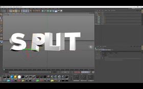 C4D--Lava效果banner