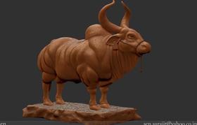 大象雕塑3d模型|大象3d/vr材质模型