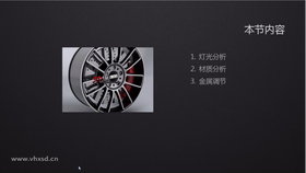 灯光分析,材质分析,金属调节