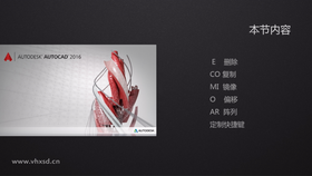 E    删除
CO 复制
MI  镜像
O    偏移
AR  阵列
定制快捷键