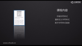 存储字符样式
重新定义字符样式
断开字符样式链接