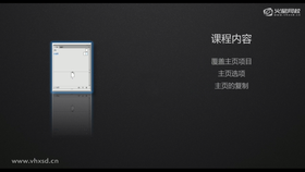 覆盖主页项目
主页选项
主页的复制