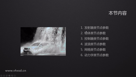 发射器类节点参数
物体类节点参数
控制器类节点参数
波浪类节点参数
网格类节点参数
动力学类节点参数