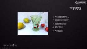 RF液体网格导入
玻璃杯材质调节
雪碧材质调节
灯光架设
环境设置