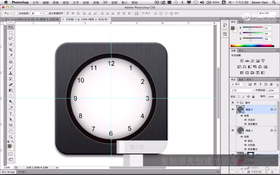 制作指针,添加图层阴影,完成案例。