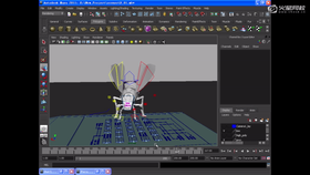 黄蜂转弯动作的关键帧设置