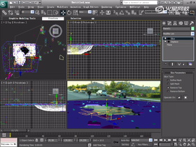凹陷大坑材质与地面材质的设置讲解与分析