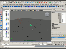 已粒子发射粒子来制作拖尾的效果。