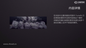 本段讲解如何操作Fumefx已经得到的缓存并且阵列复制这个缓存,讲解如何通过参数的更改快速生成多个类似但看上去并不重复的缓存