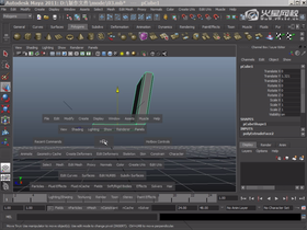 使用MAYA放样Loft工具制作模型