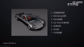 光线跟踪材质,mentalray材质,metal贴图,car paint车漆材质,标准材质,反光板,hdri背景