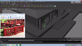 场景结构大型细化,细节堆砌,地形基础制作。