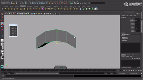 房檐制作,Maya弯曲技巧。