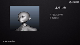 1.写实头部讲解
2.细化技巧