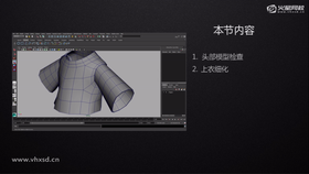 1.头部模型检查
2.上衣细化