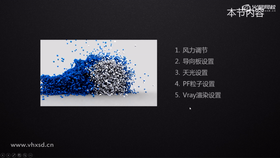 1.风力调光
2.导向板设置
3.天光设置
4.PF粒子设置