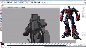 擎天柱模型的简模制作 比例搭建