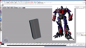 擎天柱模型的简模制作 比例搭建
