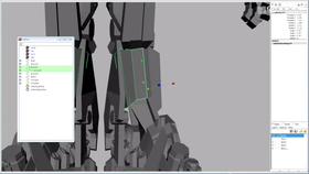 后脚掌及小腿内部结构查找与细节处理