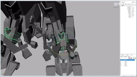 后脚掌及小腿内部结构查找与细节处理