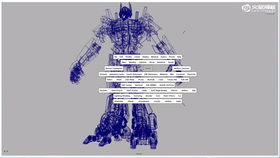 小腿内部齿轮链条及小结构模型制作