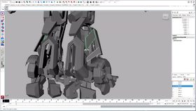 小腿内部齿轮链条及小结构模型制作