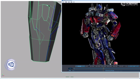 大腿处外壳模型制作及比例调节