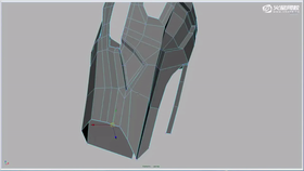 大腿处外壳模型制作及比例调节