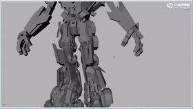 擎天柱角色身上轮胎及轮胎模型制作