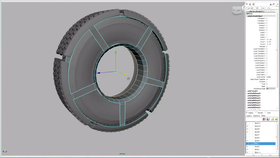 擎天柱角色身上轮胎及轮胎模型制作
