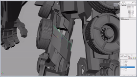大腿处内部及外部结构制作