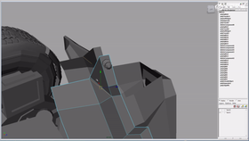 裆部正面结构及内部结构制作