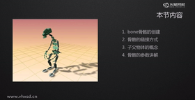 bone骨骼的创建
骨骼的链接方式
子父物体的概念
骨骼的参数讲解