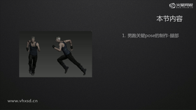 男性跑步关键pose的制作-腿部