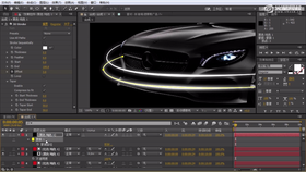 遮罩的使用
镜头光条的制作
