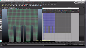 给模型附材质,完成旗帜的制作。