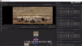 nuke对合成的效果进行校色整理。