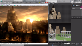 构图、层次关系、贴图