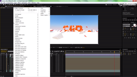 本节讲解后期AE中的颜色调整。