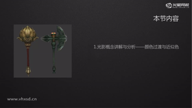 光影概念讲解与分析—受光面与背光面、武器局部细节绘制与填色