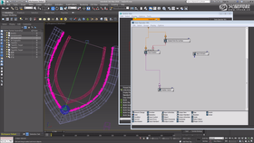 使用PF粒子数据流控制碎块飞散然后停止的效果