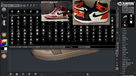 雕刻鞋面皮革,添加适当的皮革纹理