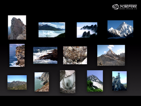 岩石的位置及色彩的调整