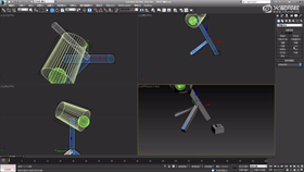 通过本案例,掌握标准几何体的创建方法和参数调节技巧,同时还涉及到样条线的绘制和FFD修改器的应用,为后面的案例预热技术点。
